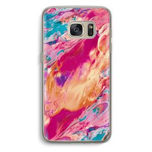 CaseCompany Pastel Echoes: Samsung Galaxy S7 Transparant Hoesje