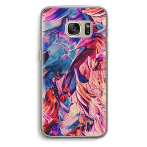 CaseCompany Pink Orchard: Samsung Galaxy S7 Transparant Hoesje