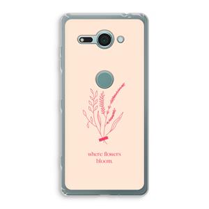 CaseCompany Where flowers bloom: Sony Xperia XZ2 Compact Transparant Hoesje