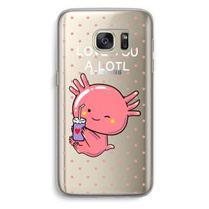 CaseCompany Love You A Lotl: Samsung Galaxy S7 Transparant Hoesje