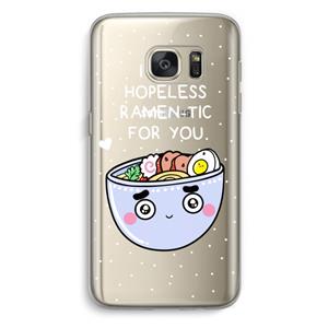 CaseCompany I'm A Hopeless Ramen-Tic For You: Samsung Galaxy S7 Transparant Hoesje