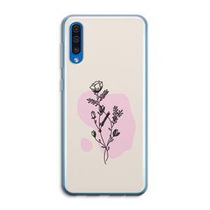 CaseCompany Roses are red: Samsung Galaxy A50 Transparant Hoesje