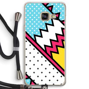 CaseCompany Pop Art #2: Samsung Galaxy A3 (2016) Transparant Hoesje met koord