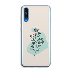 CaseCompany Violets are blue: Samsung Galaxy A50 Transparant Hoesje