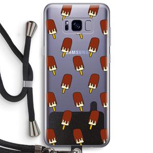 CaseCompany Yummy: Samsung Galaxy S8 Plus Transparant Hoesje met koord