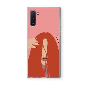 CaseCompany Woke up like this: Samsung Galaxy Note 10 Transparant Hoesje