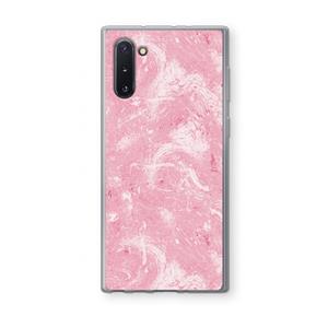 CaseCompany Abstract Painting Pink: Samsung Galaxy Note 10 Transparant Hoesje