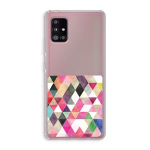 CaseCompany Gekleurde driehoekjes: Samsung Galaxy A51 5G Transparant Hoesje