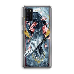 CaseCompany Golden Raven: Samsung Galaxy A41 Transparant Hoesje