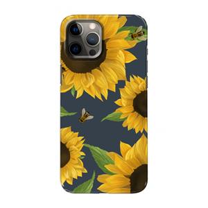 CaseCompany Sunflower and bees: Volledig geprint iPhone 12 Pro Max Hoesje
