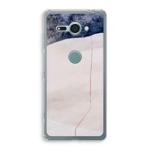 CaseCompany Stone White: Sony Xperia XZ2 Compact Transparant Hoesje