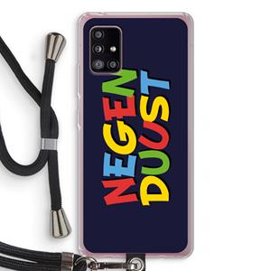 CaseCompany 90's One: Samsung Galaxy A51 5G Transparant Hoesje met koord