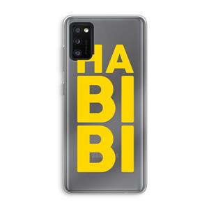 CaseCompany Habibi Blue: Samsung Galaxy A41 Transparant Hoesje
