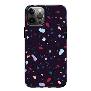 CaseCompany Dark Rounded Terrazzo: iPhone 12 Pro Tough Case