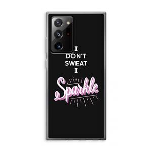 CaseCompany Sparkle quote: Samsung Galaxy Note 20 Ultra / Note 20 Ultra 5G Transparant Hoesje