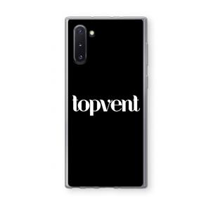 CaseCompany Topvent Zwart: Samsung Galaxy Note 10 Transparant Hoesje