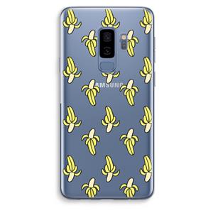 CaseCompany Bananas: Samsung Galaxy S9 Plus Transparant Hoesje