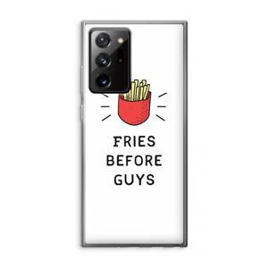 CaseCompany Fries before guys: Samsung Galaxy Note 20 Ultra / Note 20 Ultra 5G Transparant Hoesje