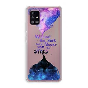 CaseCompany Stars quote: Samsung Galaxy A51 5G Transparant Hoesje