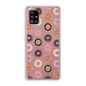 CaseCompany Donuts: Samsung Galaxy A51 5G Transparant Hoesje