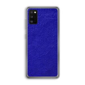 CaseCompany Majorelle Blue: Samsung Galaxy A41 Transparant Hoesje