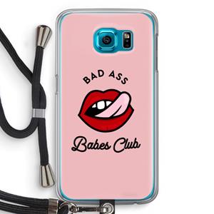 CaseCompany Badass Babes Club: Samsung Galaxy S6 Transparant Hoesje met koord