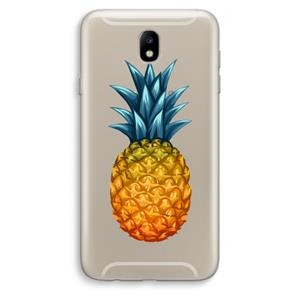 CaseCompany Grote ananas: Samsung Galaxy J7 (2017) Transparant Hoesje