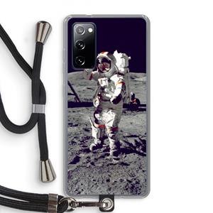 CaseCompany Spaceman: Samsung Galaxy S20 FE / S20 FE 5G Transparant Hoesje met koord