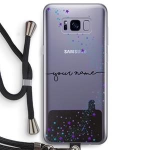 CaseCompany Sterren: Samsung Galaxy S8 Transparant Hoesje met koord