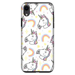 CaseCompany Rainbow Unicorn: iPhone XR Tough Case