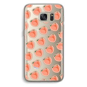 CaseCompany Just peachy: Samsung Galaxy S7 Transparant Hoesje