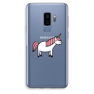 CaseCompany Eenhoorn: Samsung Galaxy S9 Plus Transparant Hoesje