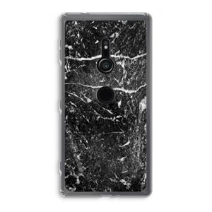 CaseCompany Zwart marmer: Sony Xperia XZ2 Transparant Hoesje