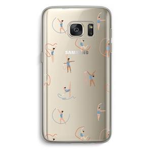 CaseCompany Dancing #3: Samsung Galaxy S7 Transparant Hoesje