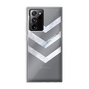 CaseCompany Marmeren pijlen: Samsung Galaxy Note 20 Ultra / Note 20 Ultra 5G Transparant Hoesje