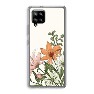 CaseCompany Floral bouquet: Samsung Galaxy A42 5G Transparant Hoesje
