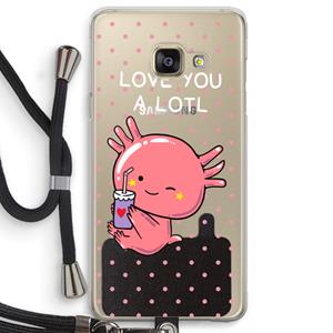 CaseCompany Love You A Lotl: Samsung Galaxy A3 (2016) Transparant Hoesje met koord