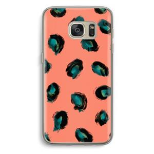 CaseCompany Pink Cheetah: Samsung Galaxy S7 Transparant Hoesje
