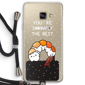 CaseCompany You're Shrimply The Best: Samsung Galaxy A3 (2016) Transparant Hoesje met koord