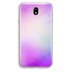 CaseCompany Clouds pastel: Samsung Galaxy J7 (2017) Transparant Hoesje