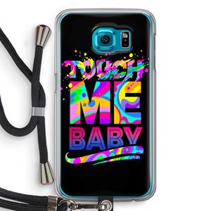 CaseCompany Touch Me: Samsung Galaxy S6 Transparant Hoesje met koord