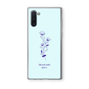 CaseCompany Bloom with grace: Samsung Galaxy Note 10 Transparant Hoesje