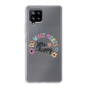 CaseCompany Happy days: Samsung Galaxy A42 5G Transparant Hoesje