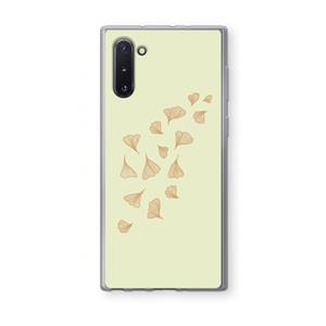 CaseCompany Falling Leaves: Samsung Galaxy Note 10 Transparant Hoesje