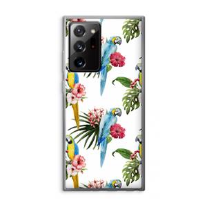 CaseCompany Kleurrijke papegaaien: Samsung Galaxy Note 20 Ultra / Note 20 Ultra 5G Transparant Hoesje