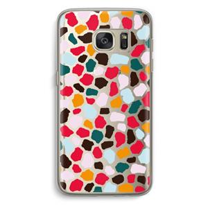 CaseCompany Colored Giraffe: Samsung Galaxy S7 Transparant Hoesje