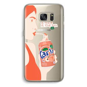 CaseCompany Peach please!: Samsung Galaxy S7 Transparant Hoesje