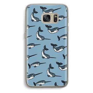 CaseCompany Narwhal: Samsung Galaxy S7 Transparant Hoesje