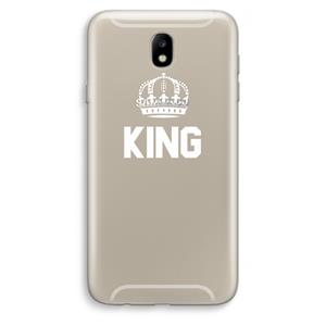 CaseCompany King zwart: Samsung Galaxy J7 (2017) Transparant Hoesje