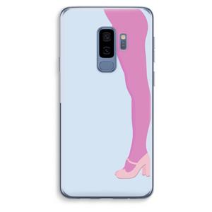 CaseCompany Pink panty: Samsung Galaxy S9 Plus Transparant Hoesje